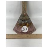 MULTI-LAYERD CRYSTAL ORGONE PYRAMID W/ COPPER COIL