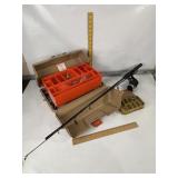 SHAKESPEAR FISHING POLE W/ TACKLE BOX & TACKLE