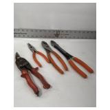 ORANGE HANDLED PLIERS