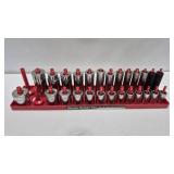 SAE SOCKETS ON TRAY ORGANIZER