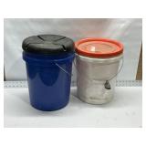 2 - 5 GAL BUCKETS W/ LIDS