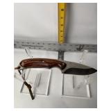 BUCK 1 OF 500 ATS-34 ALPHA HUNTER KNIFE W/ SHEATH