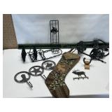 COWBOY WALL DECOR, HAT HANGER, CAMO STOCKING