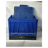 2 PLASTIC COLLAPSIBLE TOTES