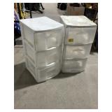 2 - 3 DRAWER PLASTIC OGANIZERS