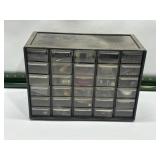 SMALL ORANIZER FULL OF HARWARE & ITEMS