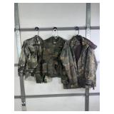 CAMO JACKETS & COATS, SZ L, REMINGTION, RUSSELL