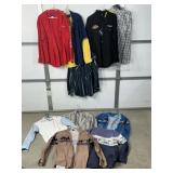 SEVERAL WESTERN STYLE SHIRST, SOME NEW, SZ L
