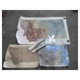 LAMINATED MONTANA & RUSSIA MAPS, POSTERS