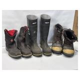 3 PAIR OF BOOTS