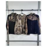 FLECCE CAMO JACKETS & HOODIE, SZ L