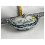 STAFFORDSHIRE  'IRIS' PORCELAIN VEGETABLE DISH