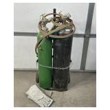 OXY-ACETYLENE CUTTING TORCH W/ TANKS & XTRAS