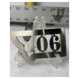 406 SILVER TONE BELT BUCKLE