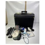 SEVERAL OFFICE ITEMS, ROLLING BRIEFCASE