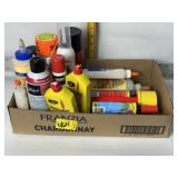 GLUE, LIGHTER FUEL. LIQUED WRENCH, FLEX SHOT