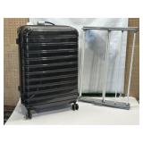 HARD CASE SUITCASE ON WHEELS, FOLDING DRYING RACK