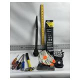 SOCKETS, RATCHET, SCREWDRIVERS, LIGHT, GLOVES