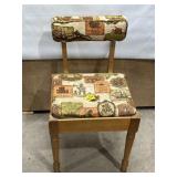 VINTAGE SEWING STORAGE CHAIR