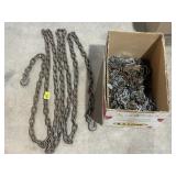 LONG 5/16 CHAIN, BOX FULL OF CHAIN PCS, TIRE CHAIN