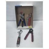 SEVERAL CRESENT WRENCHES & GRIP PLIERS