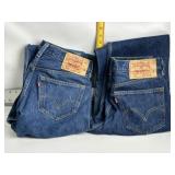 2 PAIRS OF LEVI 501's 33'X36' -- 33'X34'