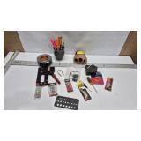 GORILLA TAPE, PENCILS, TAPE MEASURE'S