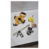 100' TAPE MEASURE, SQUARE, UTILITY KNIFE