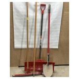 SNOW SHOVEL, SPADE SHOVEL, SQUEEGEE, HANDLE
