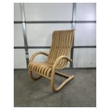 VINTAGE SLATTED BENTWOOD ROCKING CHAIR