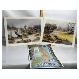 2 - LARRY JOHNSON 1978 PRINTS, VIETNAM POSTER