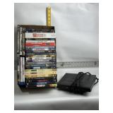COLLECTION OF DVD'S & PLAYER