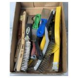 PAINT BRUSHES, WIRE BRUSHES, PUTTY KNIVES
