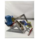HAND TOOLS, STENCILS, FLASHLIGHT