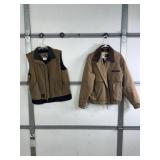 WRANGLER & OUTBACK, COAT & VEST, LIKE NEW, SZ L