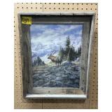 MERLES FRARNS BARNWOOD FRAMED ART, 12' X 16'