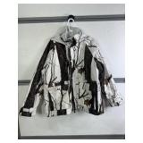 WILDFOWLER SNOW CAMO COAT, SZ L