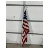 ANNIN NYLON AMERICAN FLAG! 3' X 5' W/ POLE