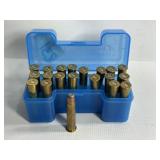 20 RNDS 45-70 RELOADED AMMO IN PLASTIC CASE