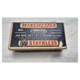 WINCHESTER .32 AUTO COLT AMMO, 50 TOTAL