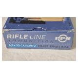 PPU 6.5 X 52 CARCANO 139GR FMJBT AMMO, 20 TOTAL