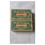 2 BOXES PALMA KLEANBORE Hi-SPEED .22 AMMO, 100CT
