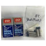 2 BOXES .22 LR MINI MAG ALLOW POINT AMMO, 5 - 38