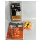 EAR PLUGS & RIFLE CLEANER