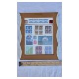 WW2 GERMAN STAMP COLLAGE FRAMED