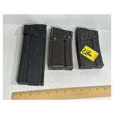 3 METAL MAGAZINES, CAL UNKNOWN, .308, 7.62X51 NAT?
