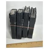 4 METAL MAGAZINES, CAL UNKNOWN, .308, 7.62X51 NAT?