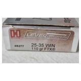 HORNADY 25-35 110GR FTX LEVER AMMO, 20 TOTAL