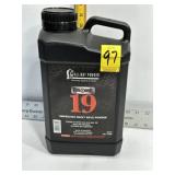 RELOADER 19 SMOKLESS RIFLE POWDER, 3/4+ FULL
