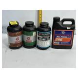 4 PARTIAL CONTAINERS OF SMOKLESS POWDER